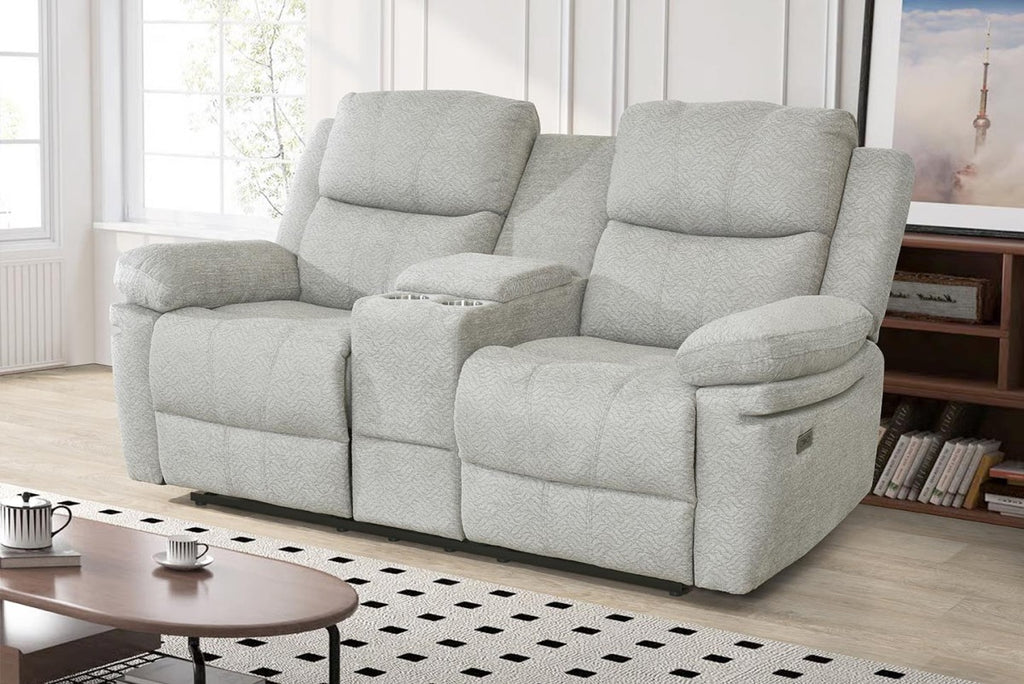 Thea Power Recliner Love Seat (Beige)