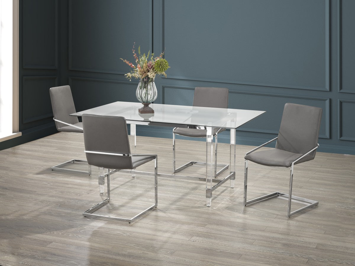 5-Piece Dining Set (Grey)