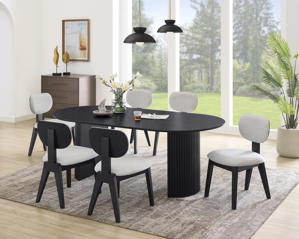 7-Piece Dining Set (Black)