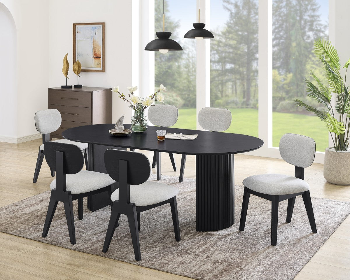 7-Piece Dining Set (Black)