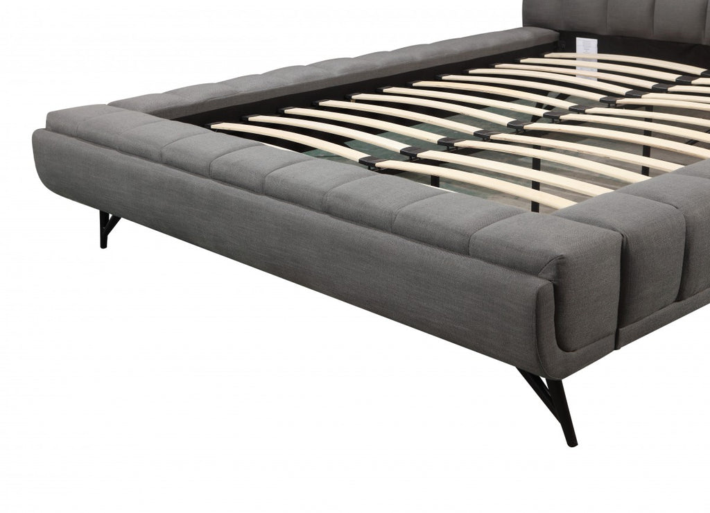 King Platform Bed (Grey)