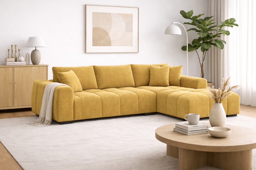 Zara RHF Sectional (Yellow)