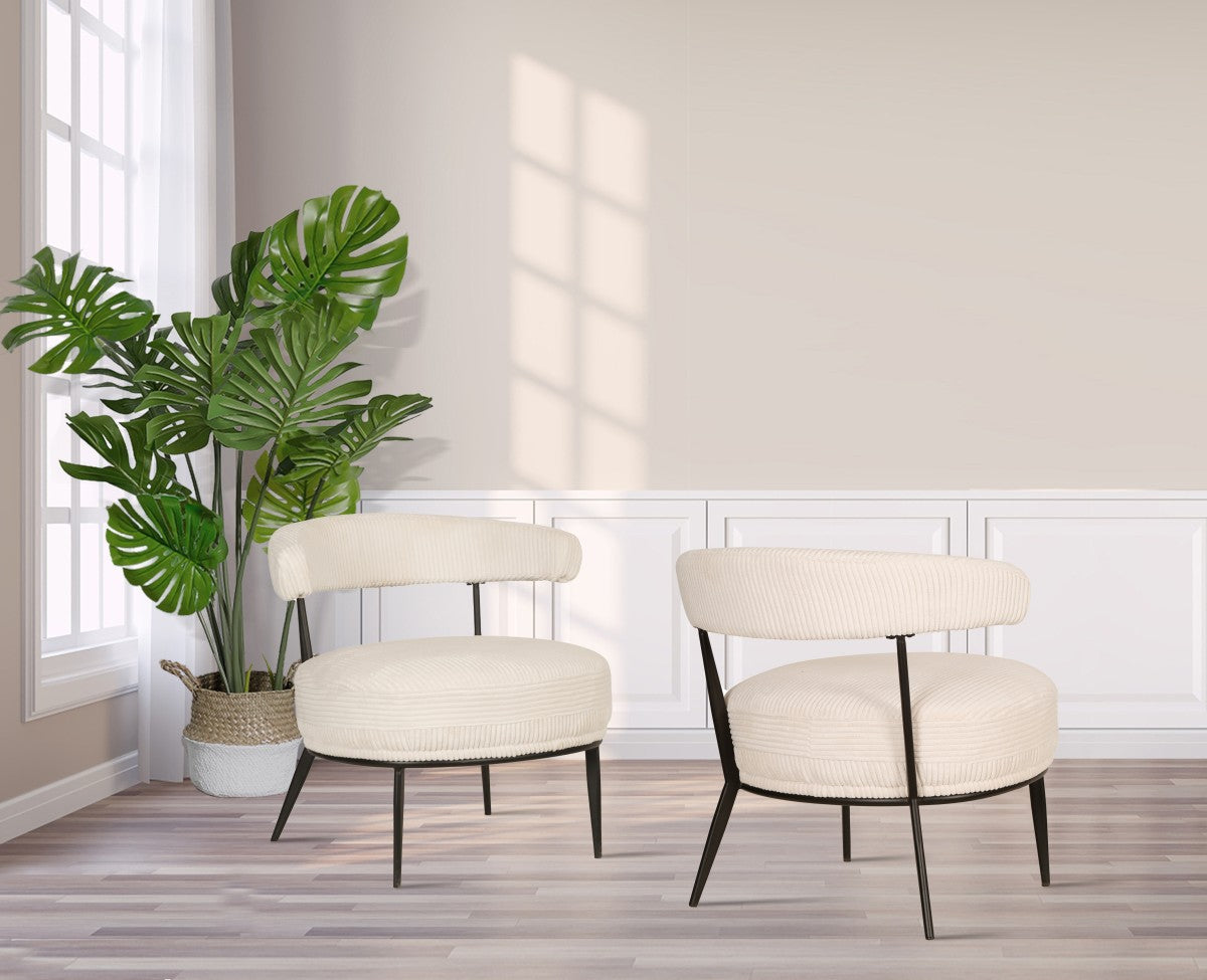 Ariana Accent Chair (Cream)
