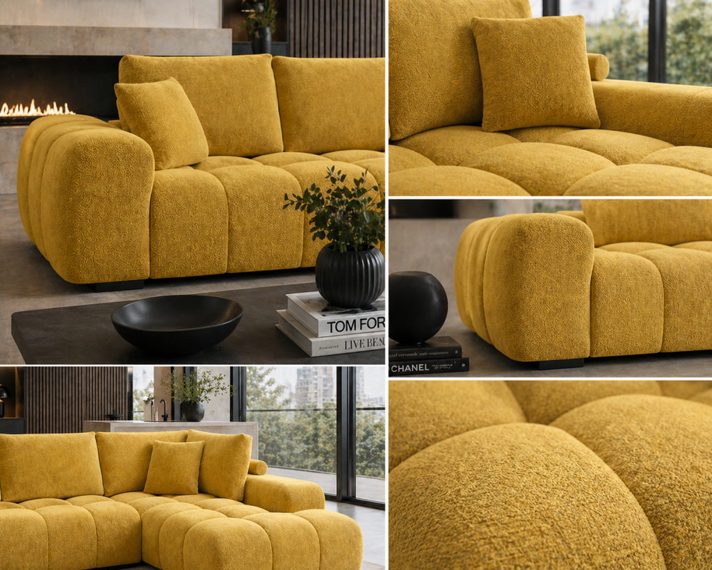 Zara RHF Sectional (Yellow)