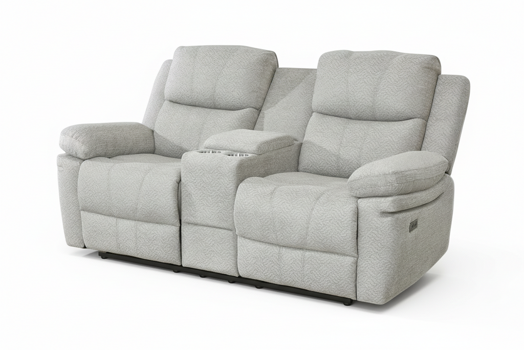 Thea Power Recliner Love Seat (Beige)