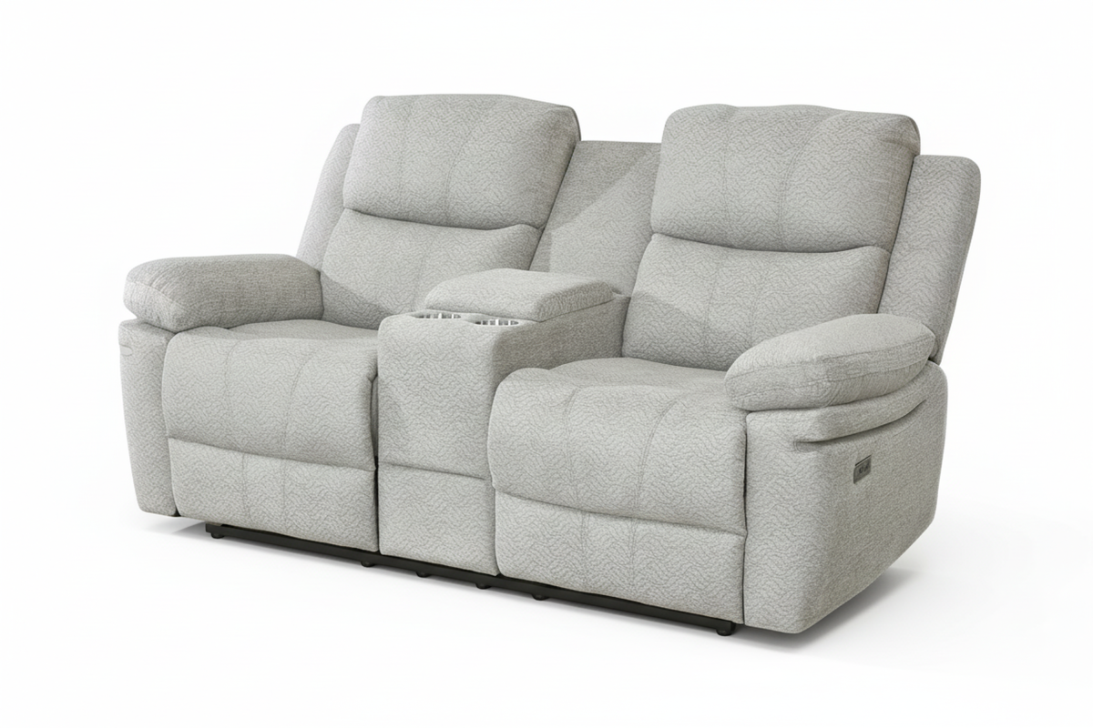 Thea Power Recliner Love Seat (Beige)