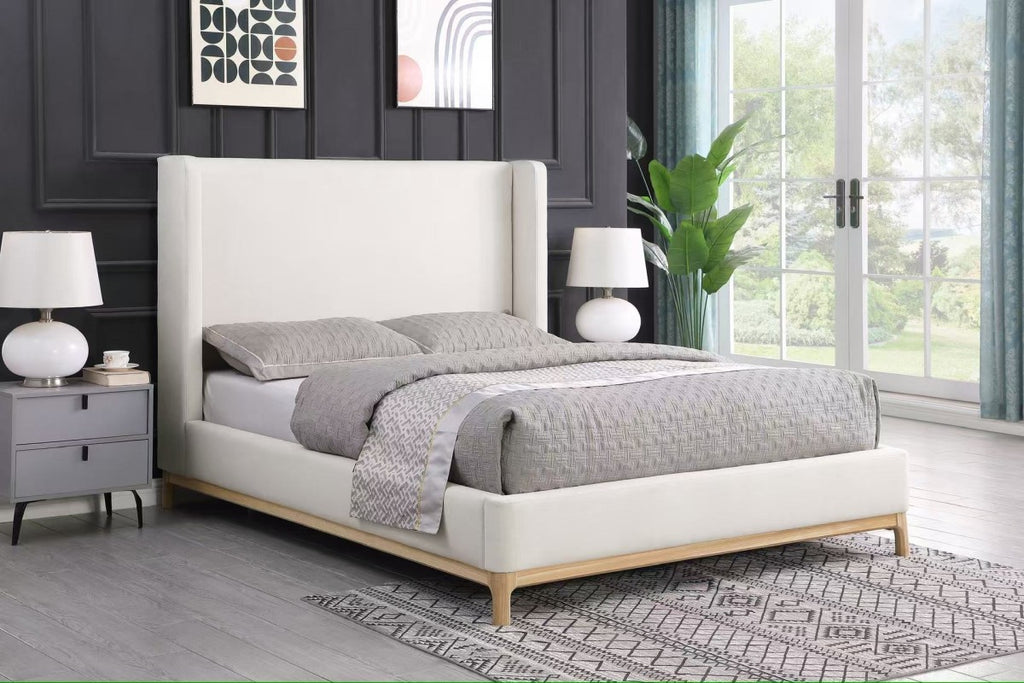 King Bed Frame (Beige)