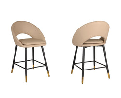 Mila Counter Stool (Beige) (Set of 2)
