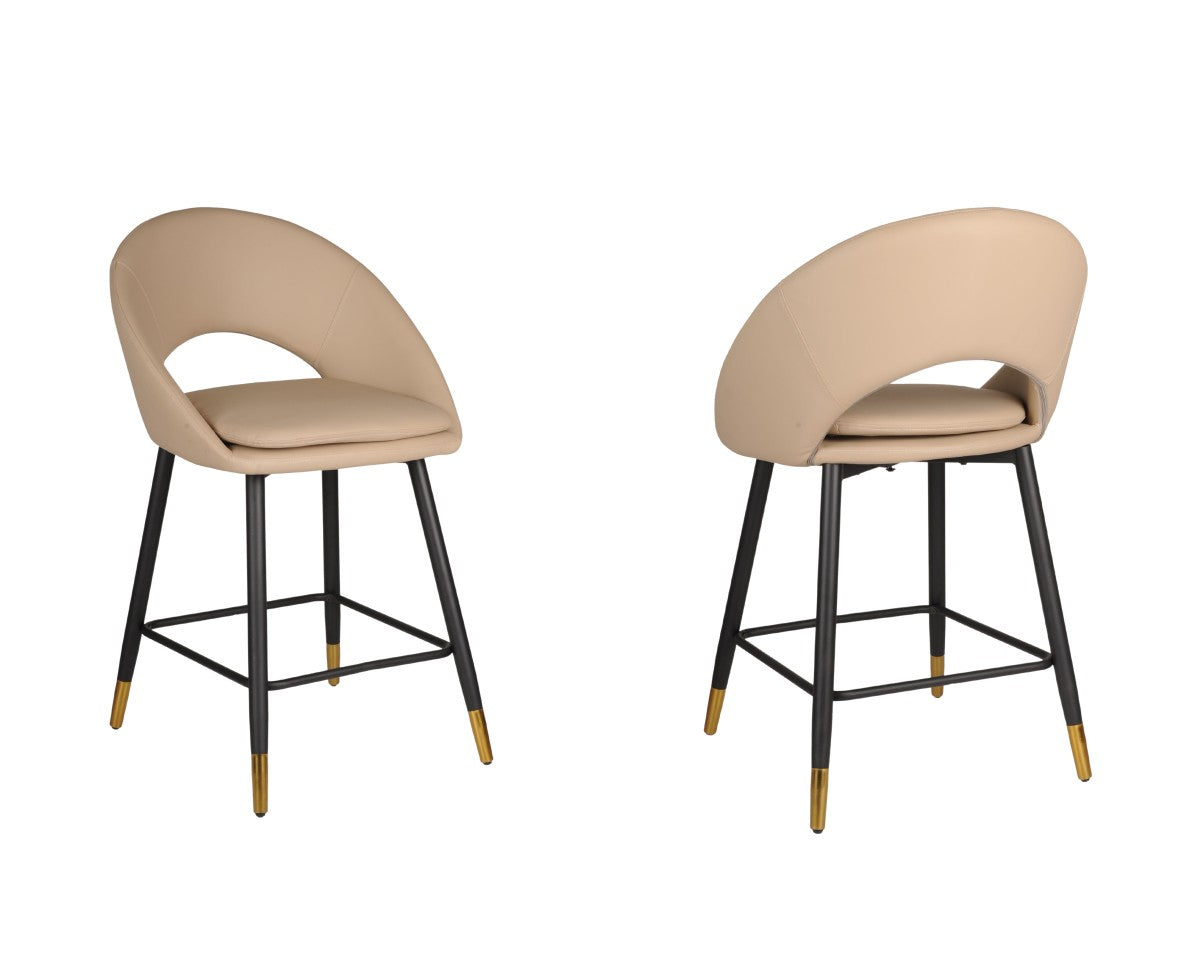 Mila Counter Stool (Beige) (Set of 2)