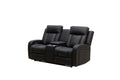 Power Recliner Love Seat (Black)