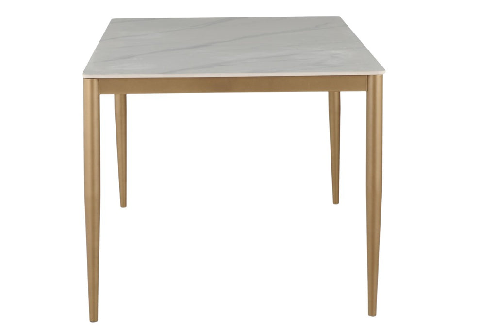 Emilia Dining Table (White/Gold)