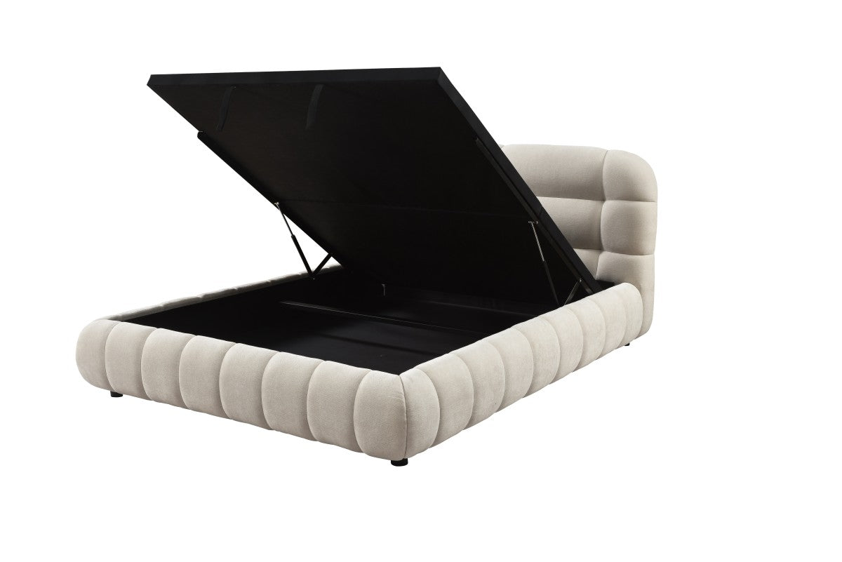 Queen Lift Bed Frame (Beige)