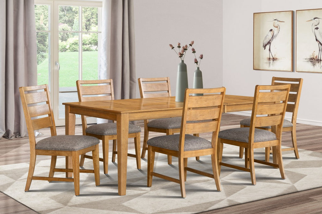 Terra 7-Piece Dining Set (Oak)