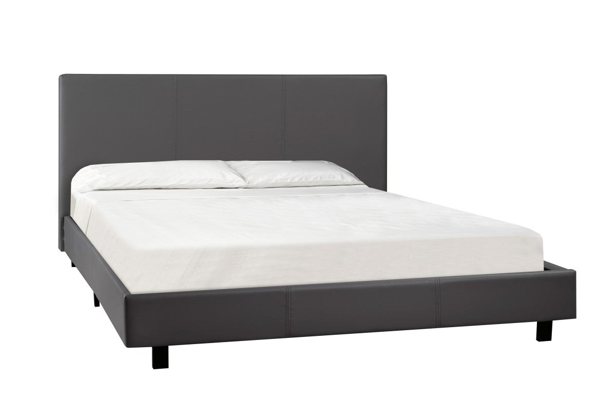 Queen Bed & Mattress Set (Grey)