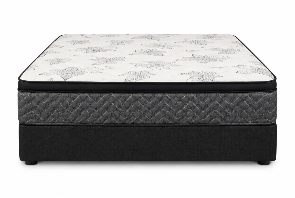 Sleep In Velvet Rose Euro Top Mattress - foot end view