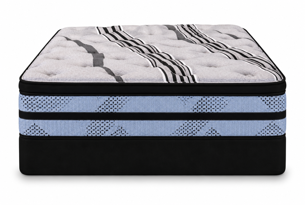 Snow Hybrid Mattress - foot end view