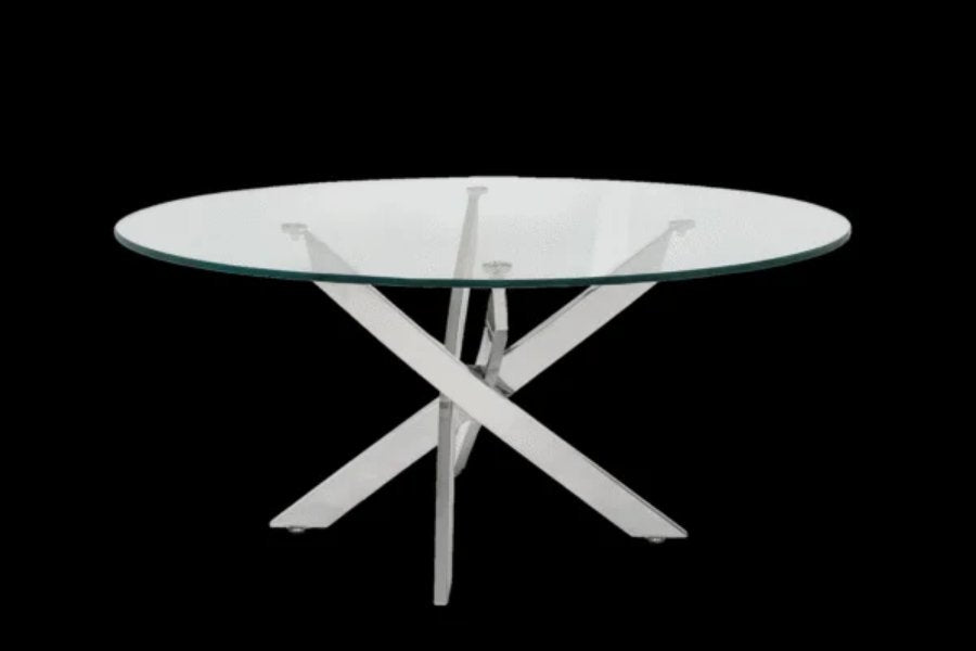 Genesis Silver Oval Coffee Table