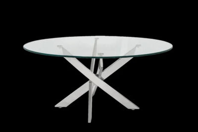 Genesis Silver Oval Coffee Table