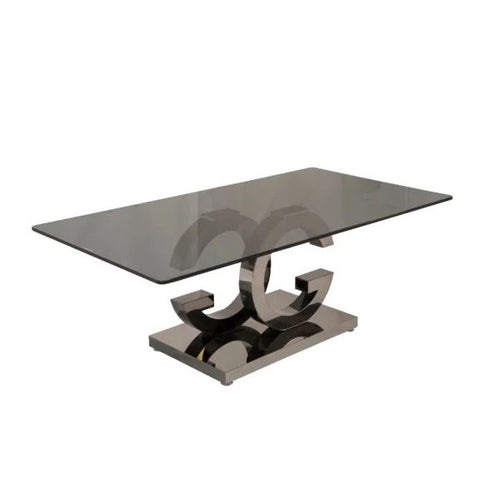 Table basse GG nickel noir