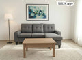 Live Oak 1867A Linen Sectional Sofa - Grey
