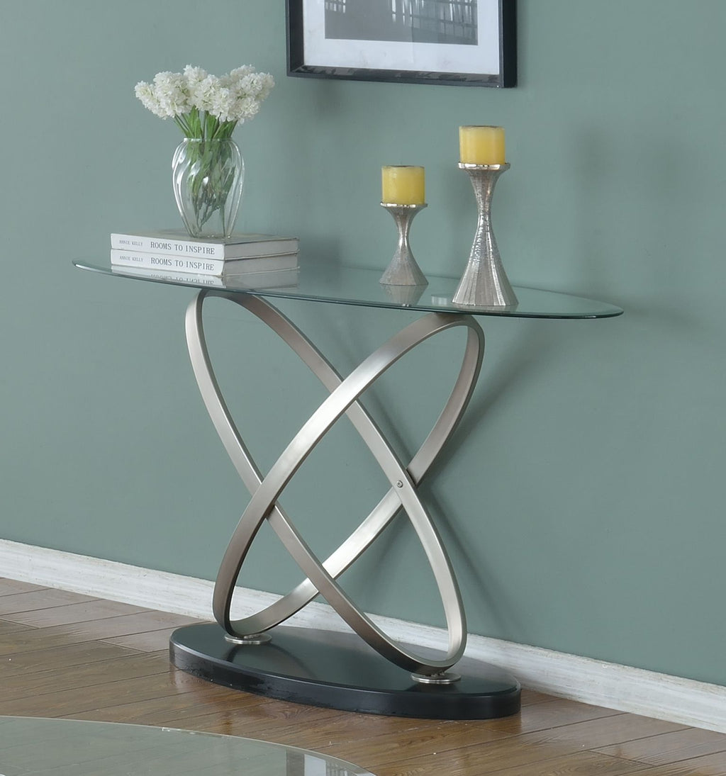 Sofa Table (Black/Silver)