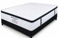 Spinopedic Plush Pocket Coil Mattress by Alora on a black base